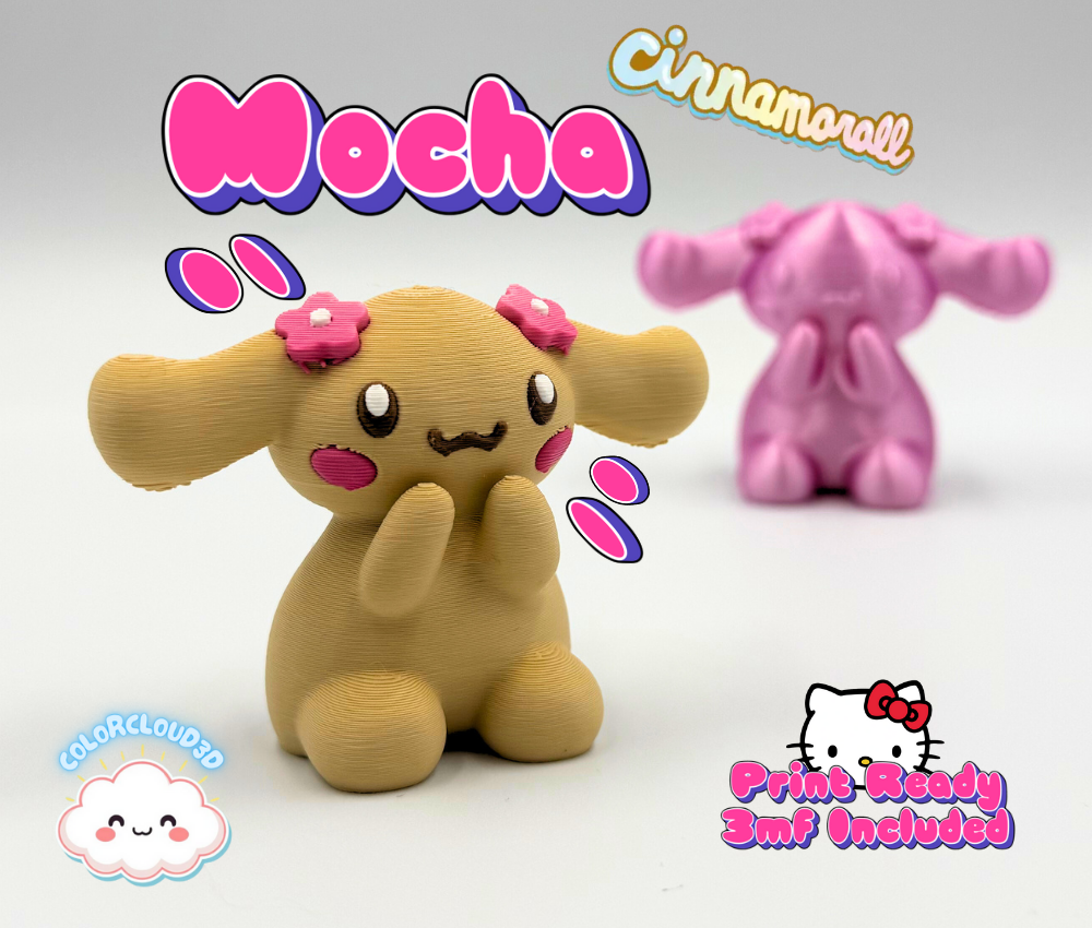 Mocha - Cinnamoroll / Hello Kitty 3D 3MF Model — view 2