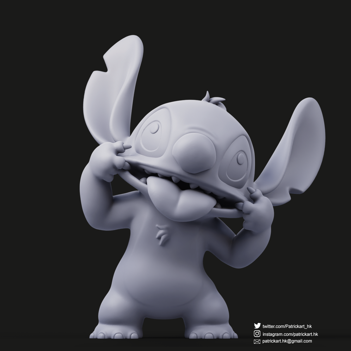 3D model (stl) Stitch V0.1 D