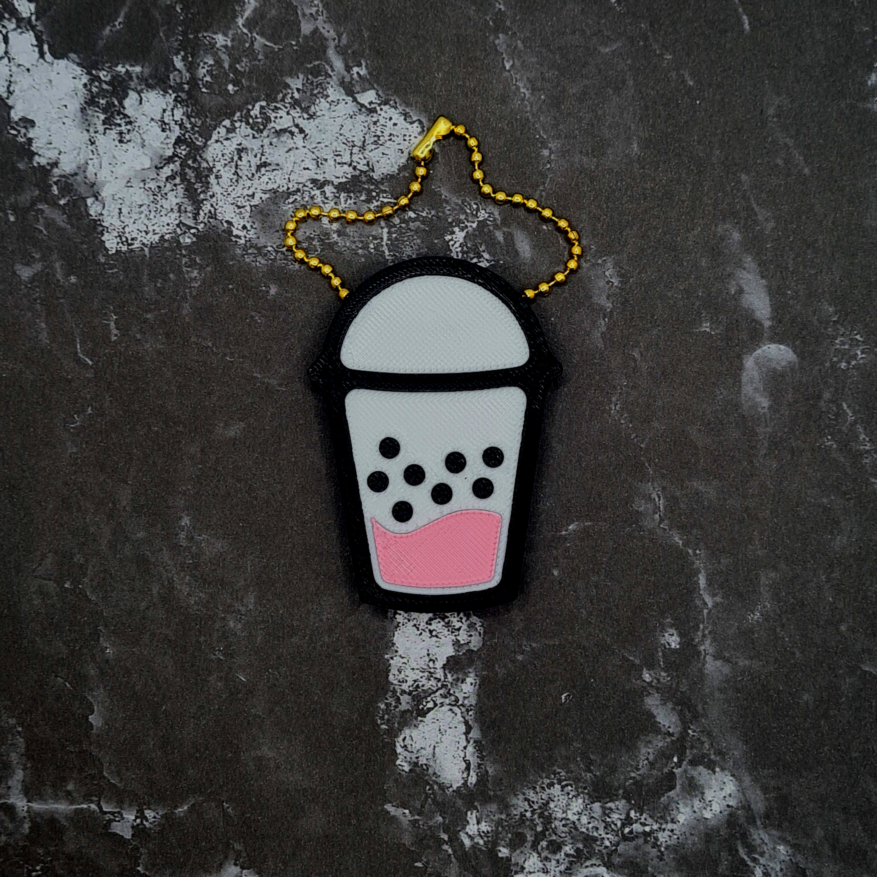 Boba Milk Tea Keychain / Boba Car Accessories/ Bubble Tea Drink Keychain  /cut Car Accessories /car Decor 