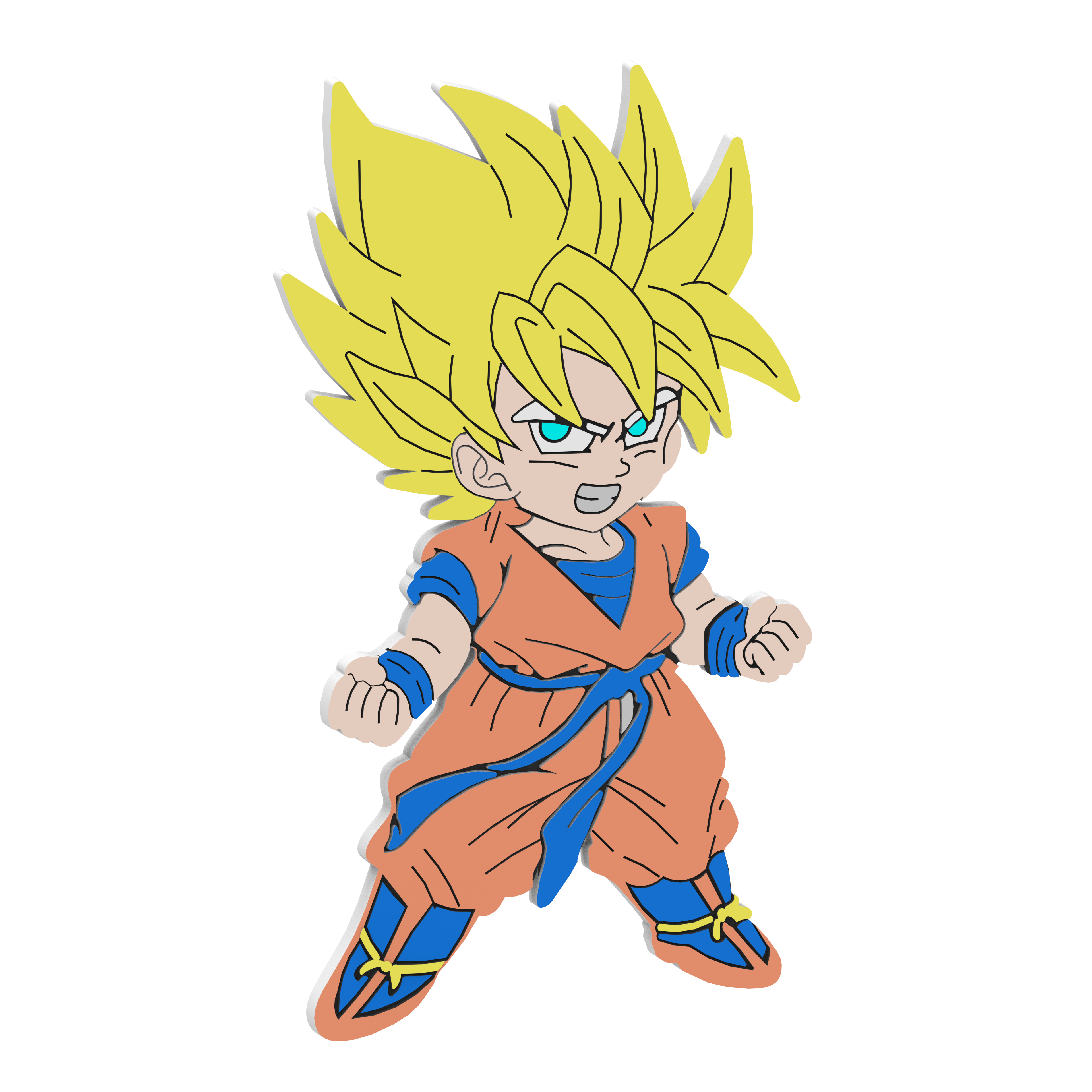 Goku 2D animation