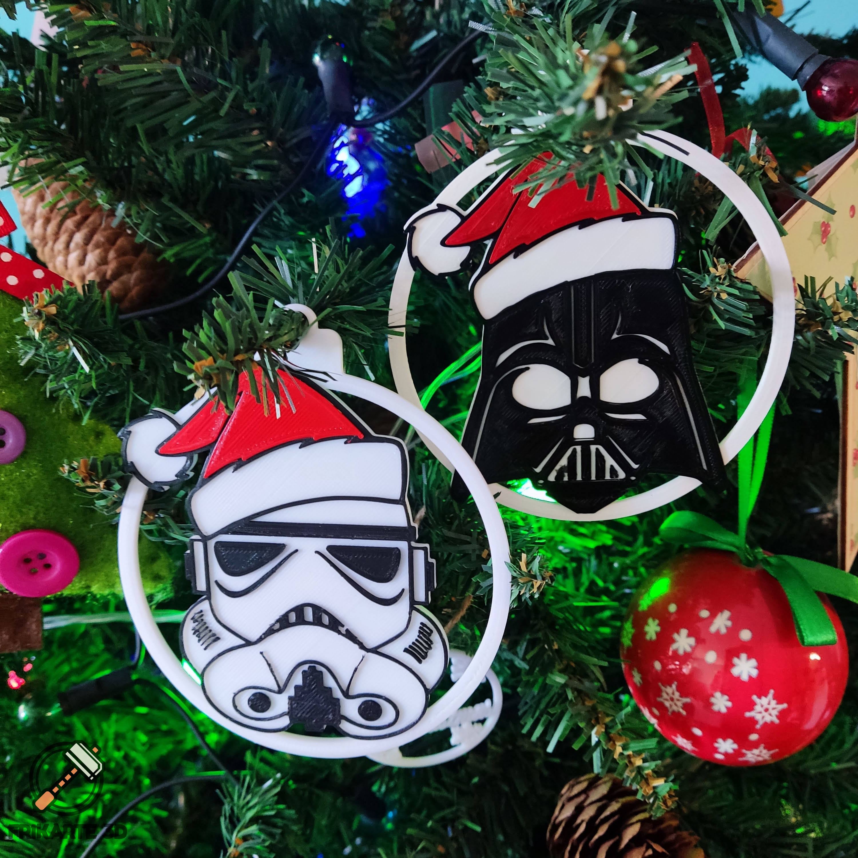 3D printed Christmas ornaments : r/StarWars