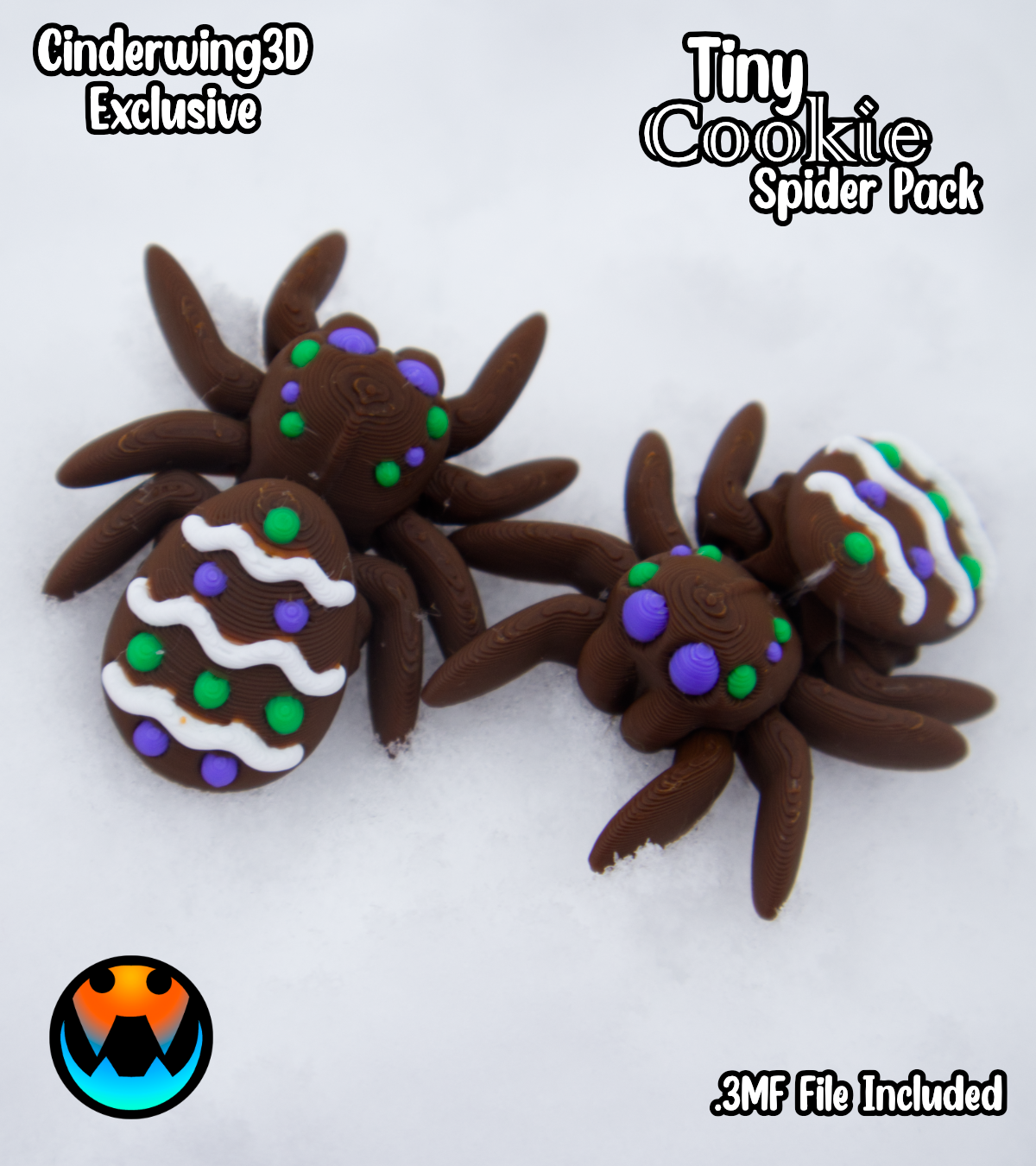 Tiny Spider - Easter Cookie, 3D printed in Wentzville MO