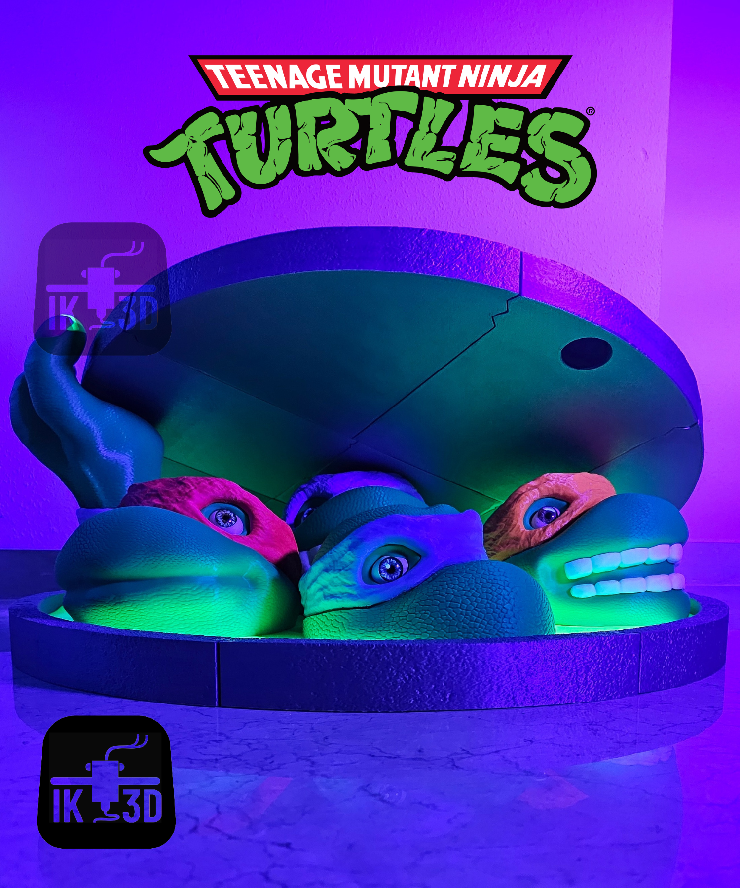 Teenage Mutant Ninja Turtles Sewer Diorama / Multiparts / Split 3D STL Model — view 5