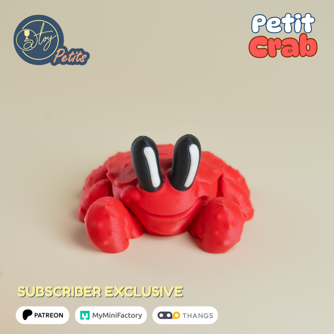 Petit Crab 3D 3MF Model — view 4
