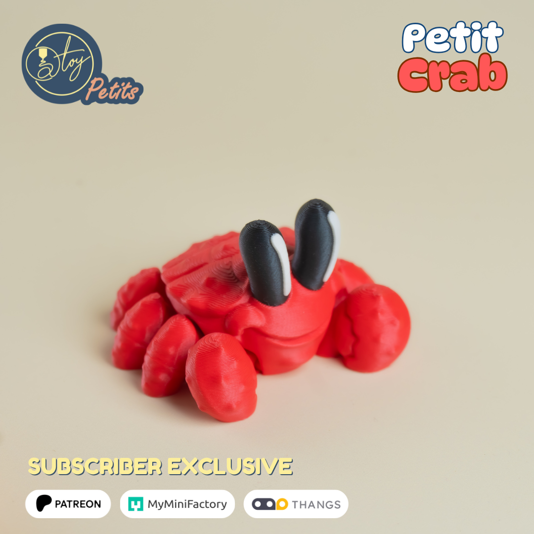Petit Crab 3D 3MF Model — view 5