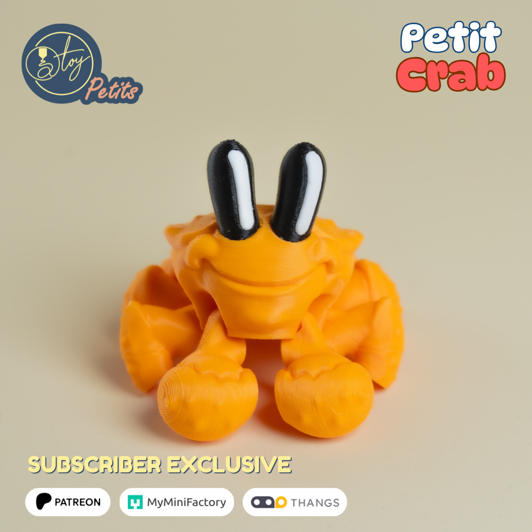 Petit Crab 3D 3MF Model