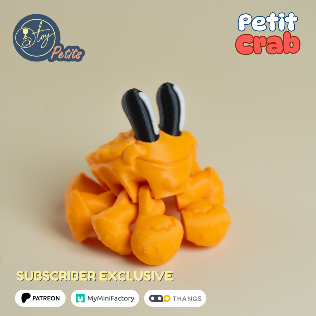 Petit Crab 3D 3MF Model — view 6