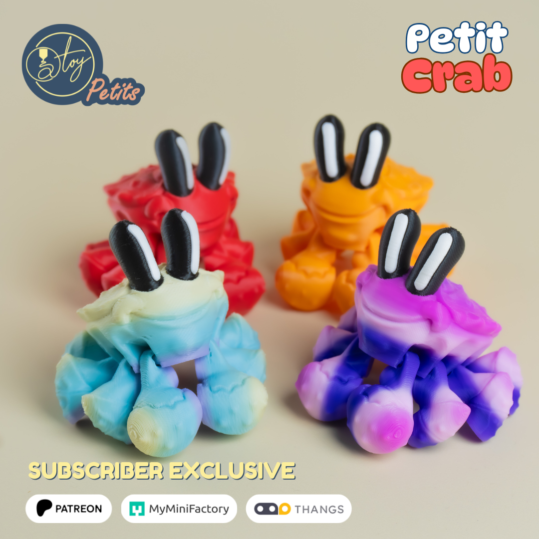 Petit Crab 3D 3MF Model — view 7