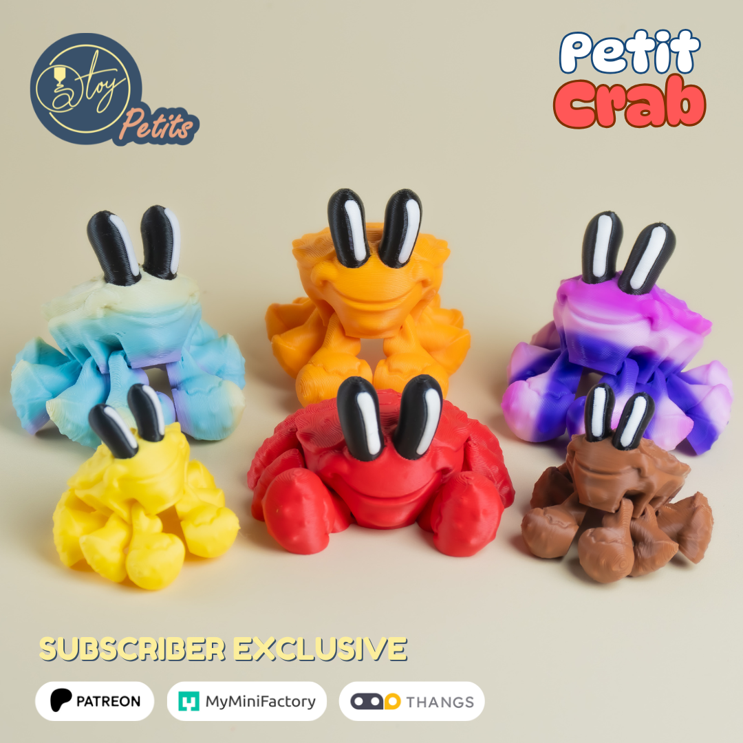 Petit Crab 3D 3MF Model — view 8