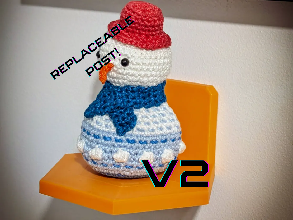 "Ami-Perch" – Damage-Free Display for Amigurumi 3D 3MF Model — view 2