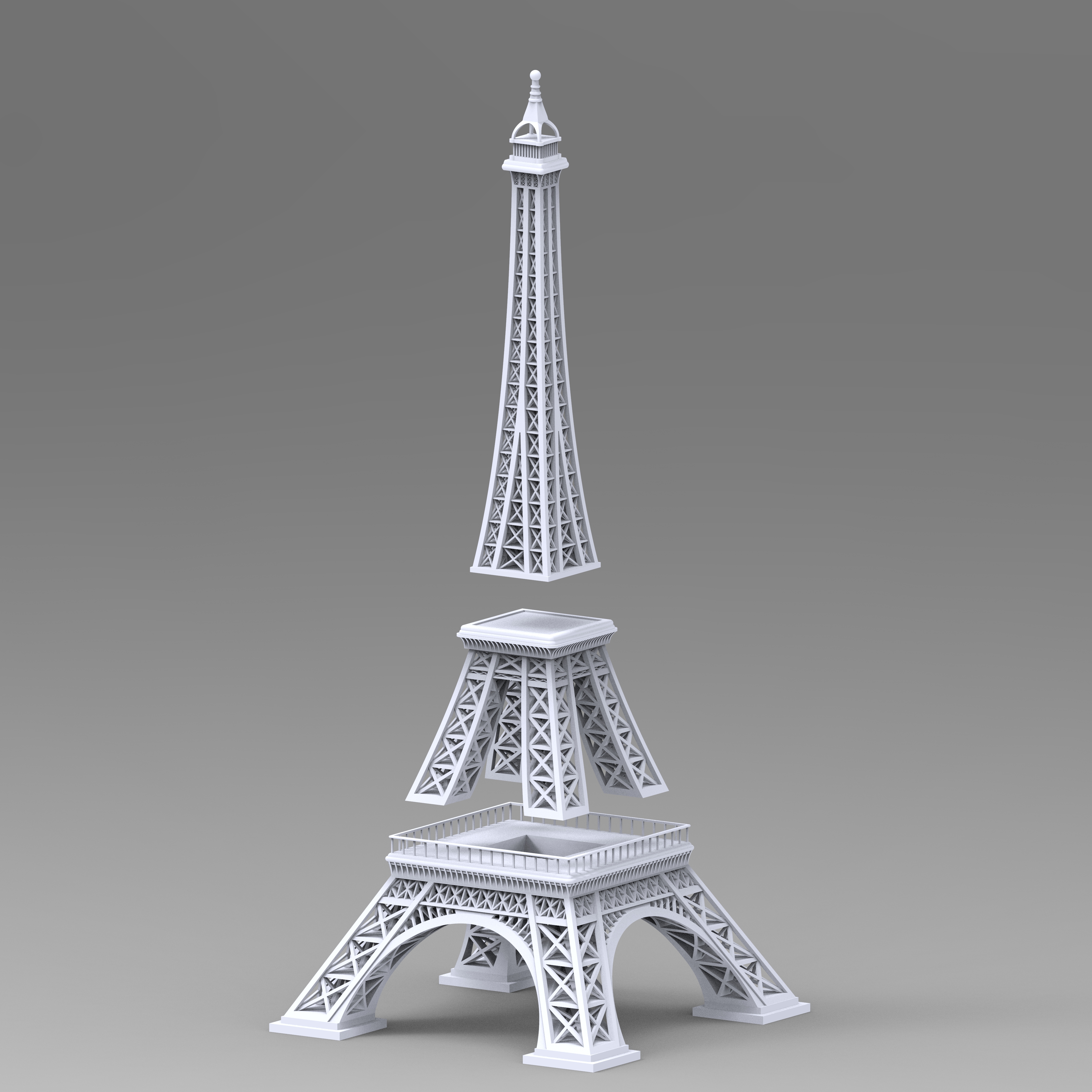 Eiffel Tower model - 3D model by 3DDesigner on Thangs