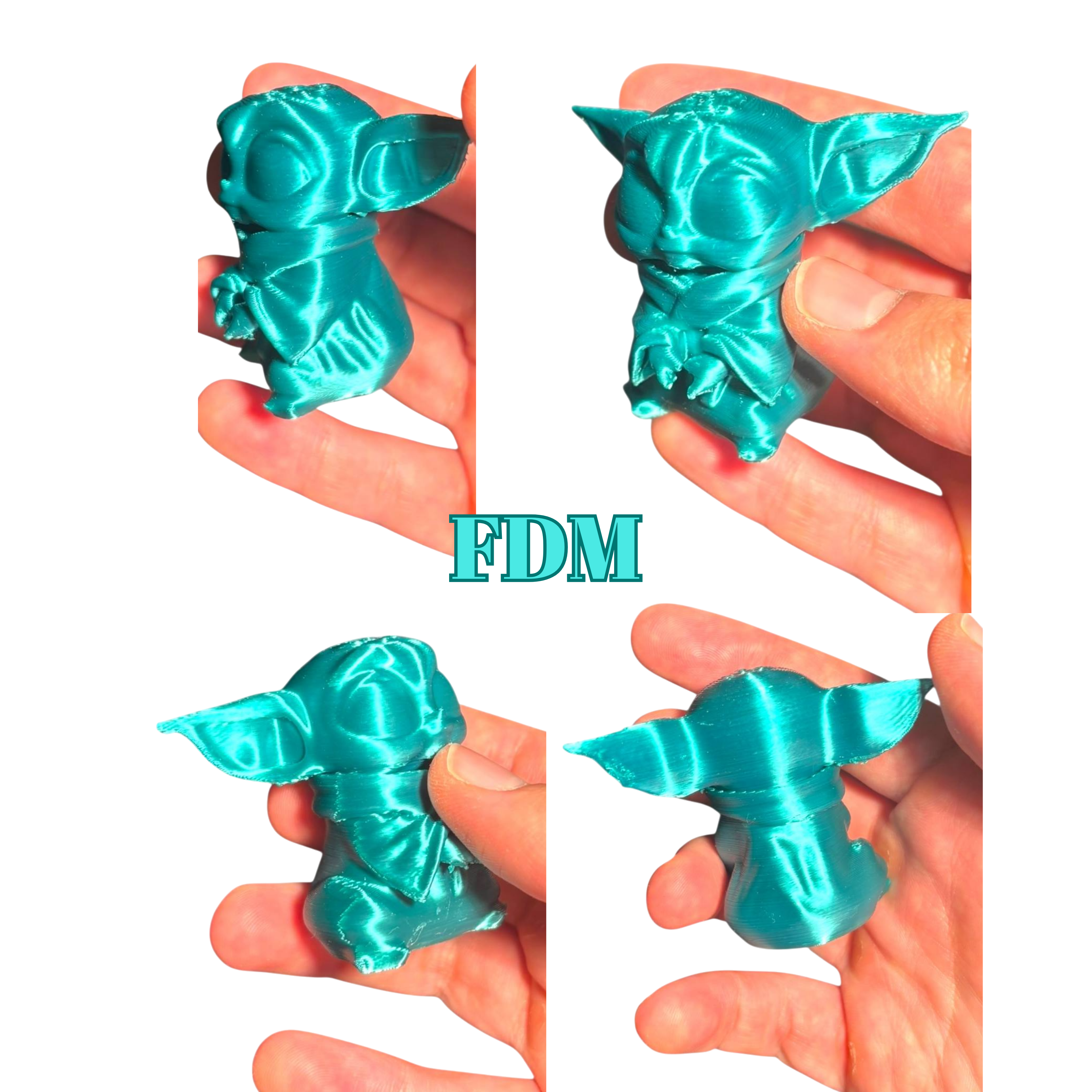 Baby Yoda STL – Chibi Alien Jedi Figure – 3D Printable Model Model — view 4