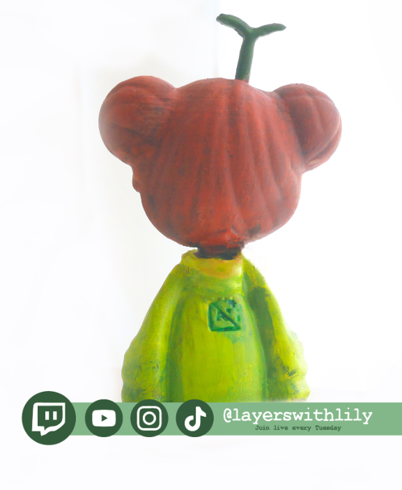 LayersWithLily Figurine 3D STL Model — view 3