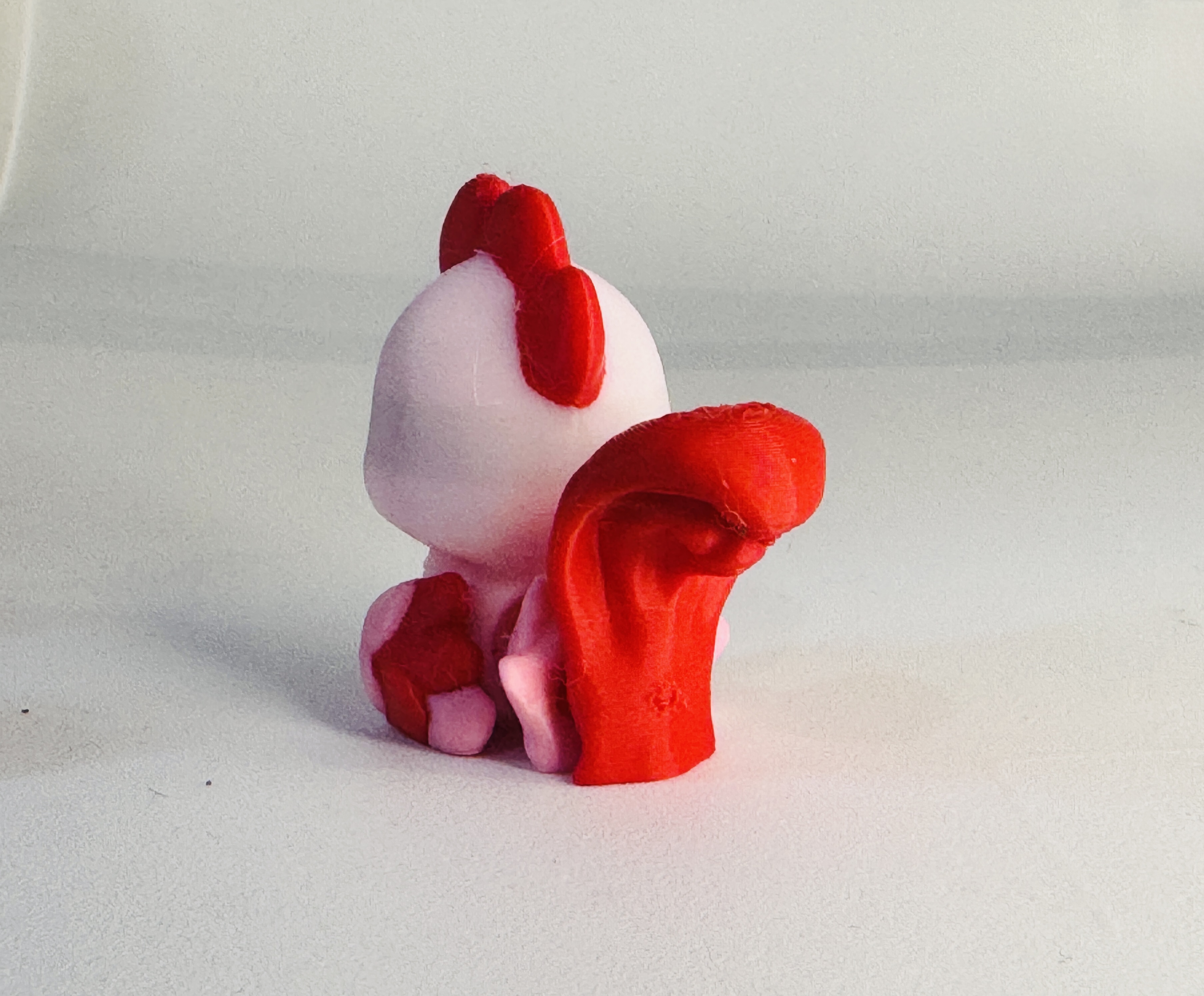 Teal Cat Creative Rooster 3D STL Model — view 4