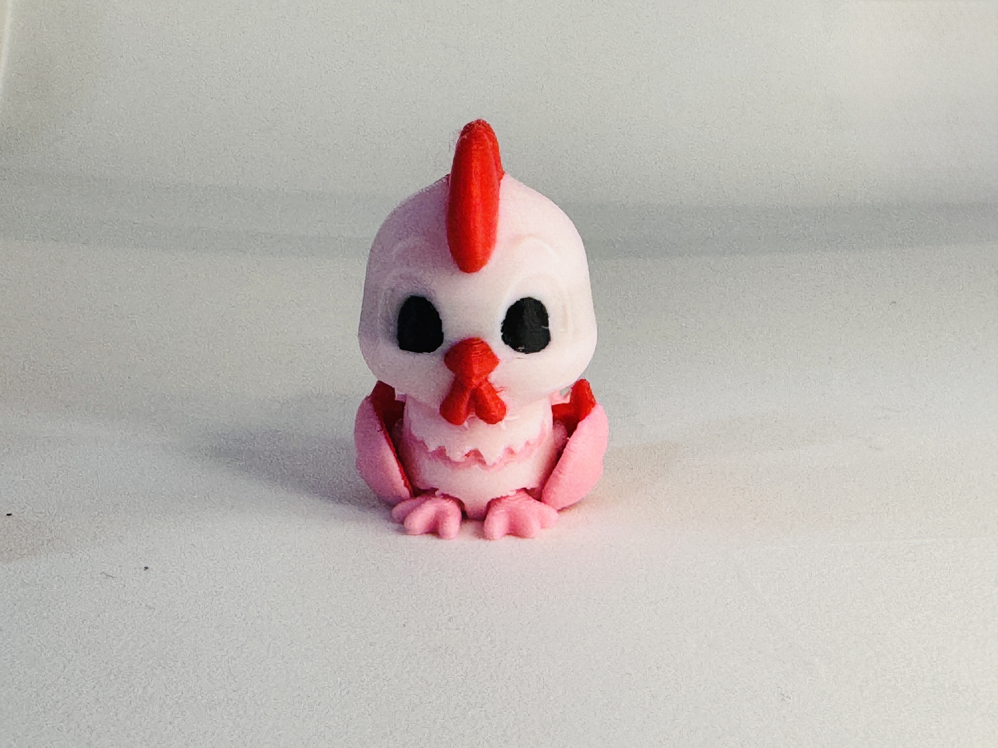 Teal Cat Creative Rooster 3D STL Model — view 3
