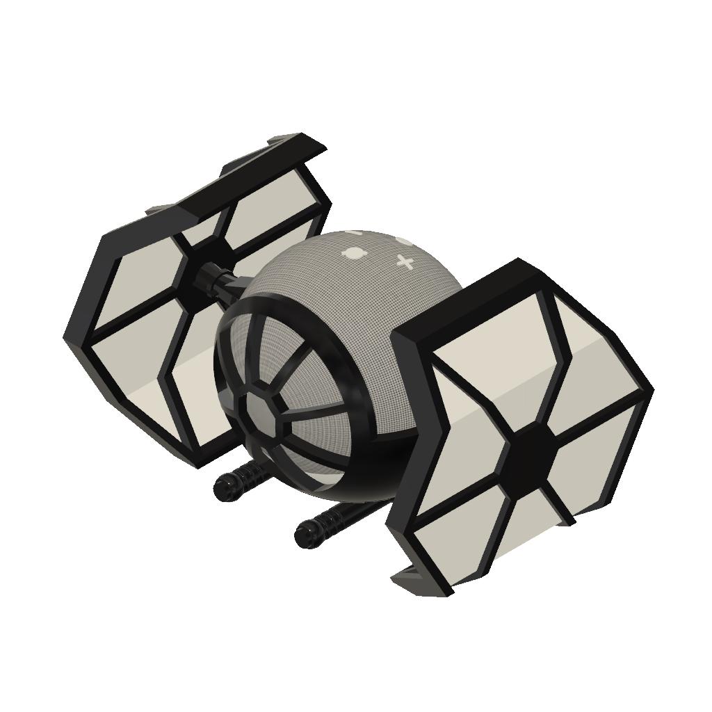 Echo Dot 3rd gen Tie Fighter by Aspengt, Download free STL model