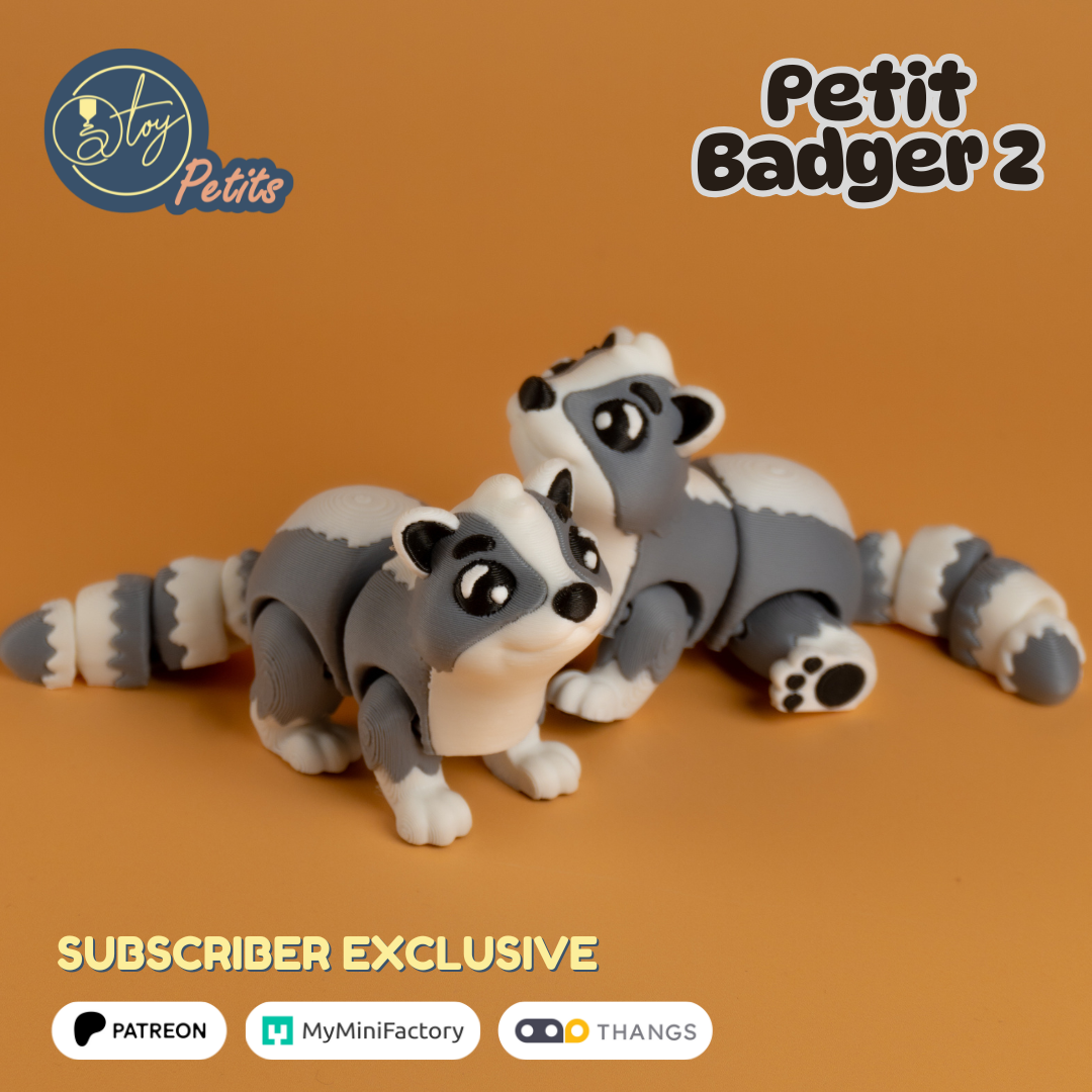 Petit Badger 2 3D 3MF Model
