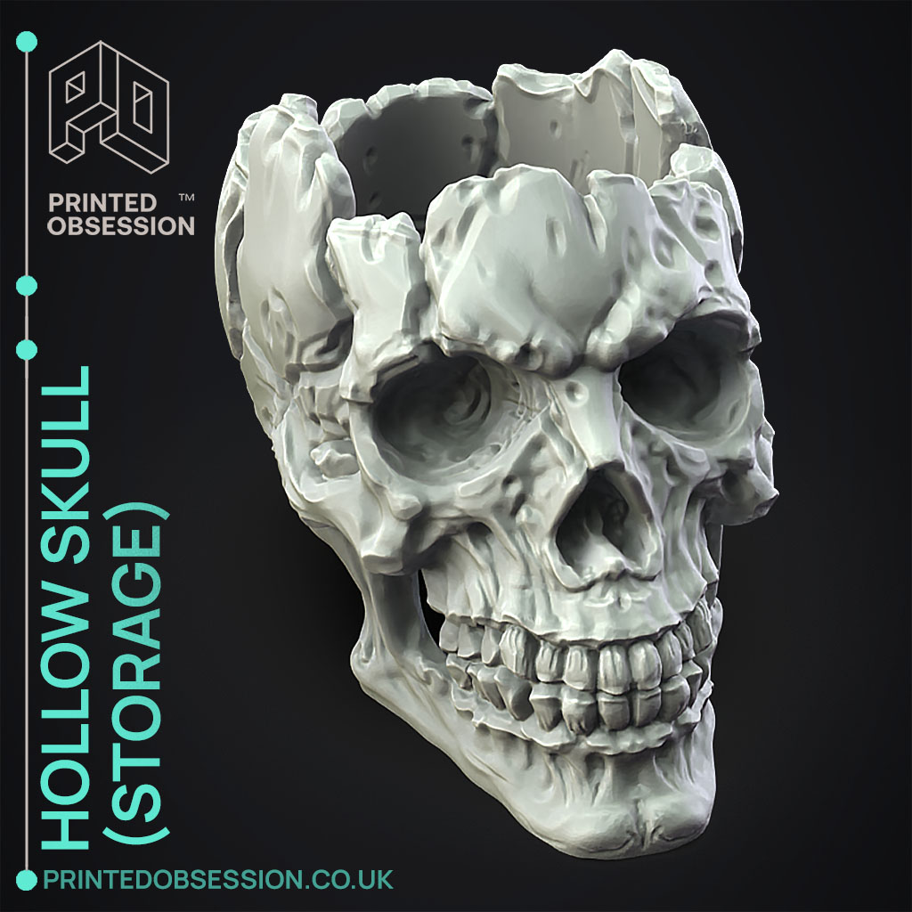 Wacom Pen Holder Skull - Desk Ornament - 3D model by printedobsession on  Thangs