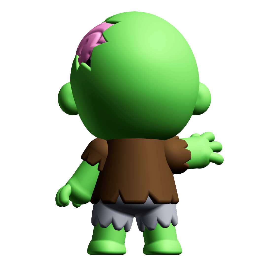 Cute Cryptid Littlest Zombie 3D Printable Figure – Undead Monster STL Model — view 5