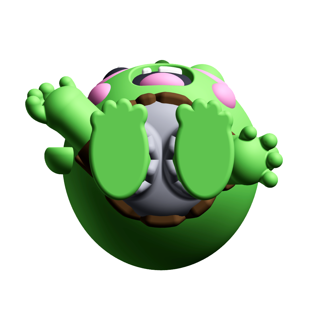 Cute Cryptid Littlest Zombie 3D Printable Figure – Undead Monster STL Model — view 7