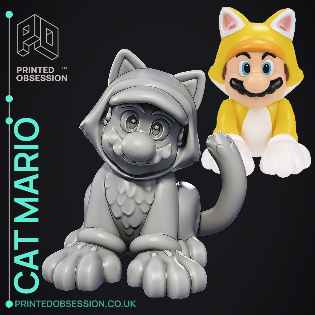 Cat Mario 3D Print Model
