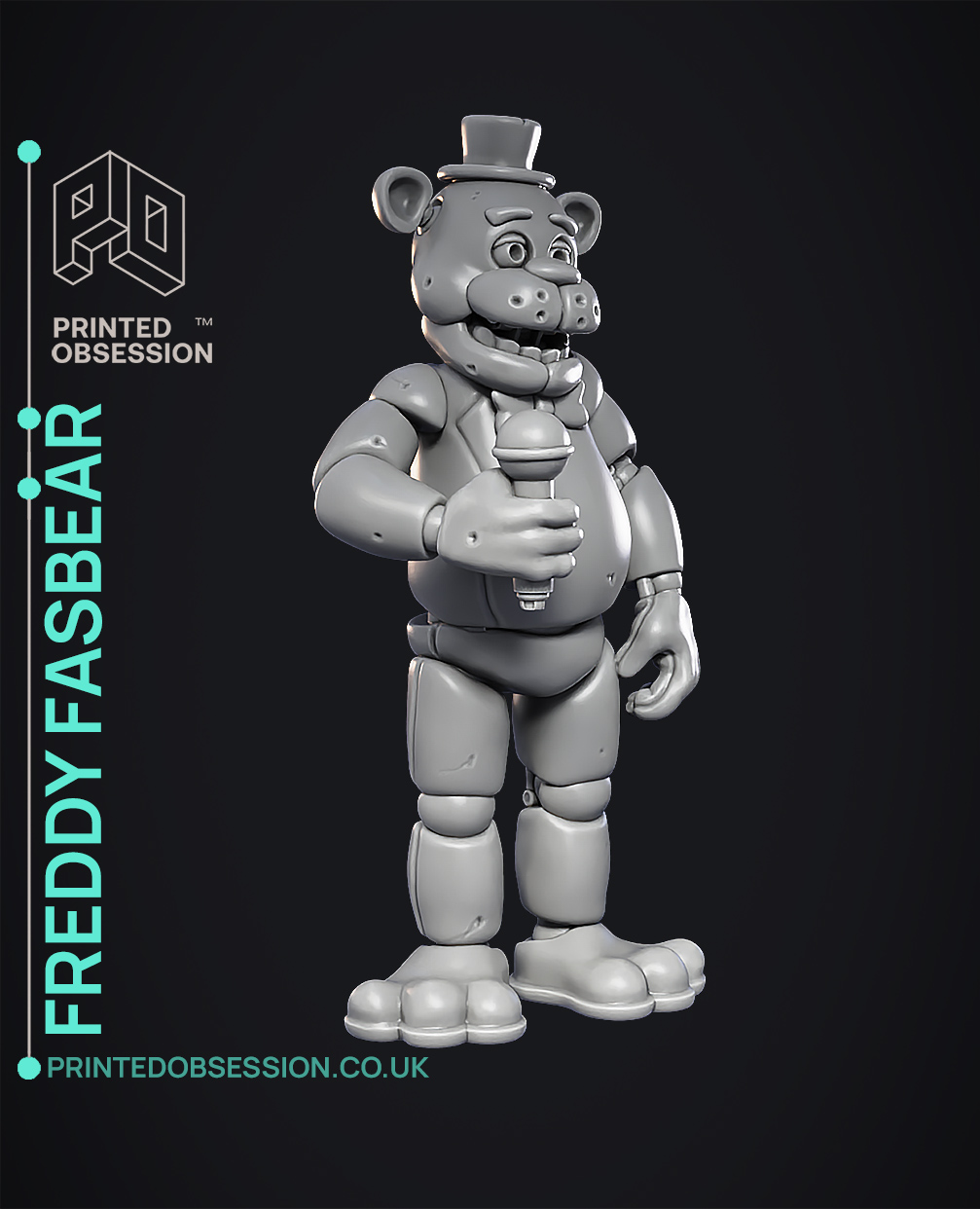 Freddy Fazbear - FNAF - Fan Art - 3D model by printedobsession on Thangs, fnaf  anime 3d download - thirstymag.com