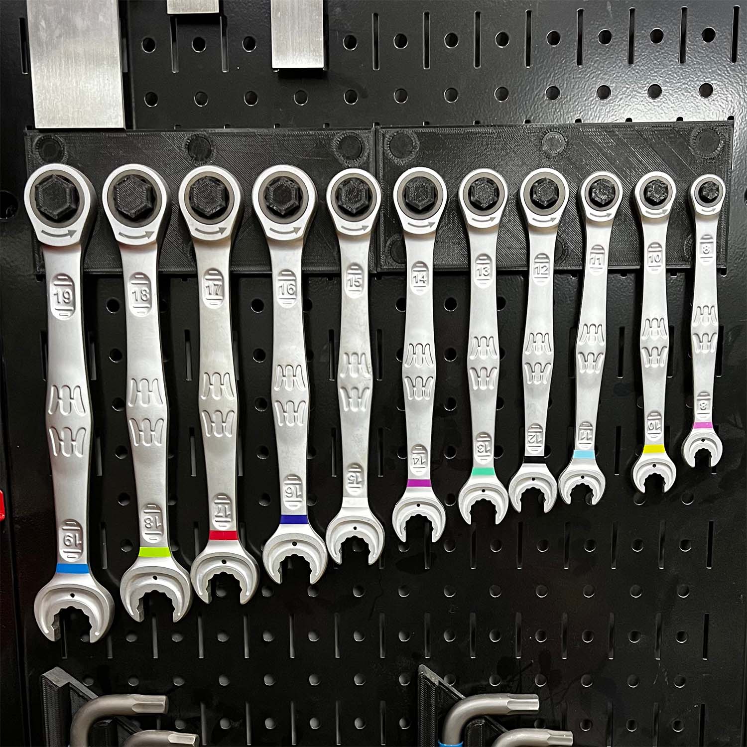 Pegboard Combination Wrench Hanger - Makers Road