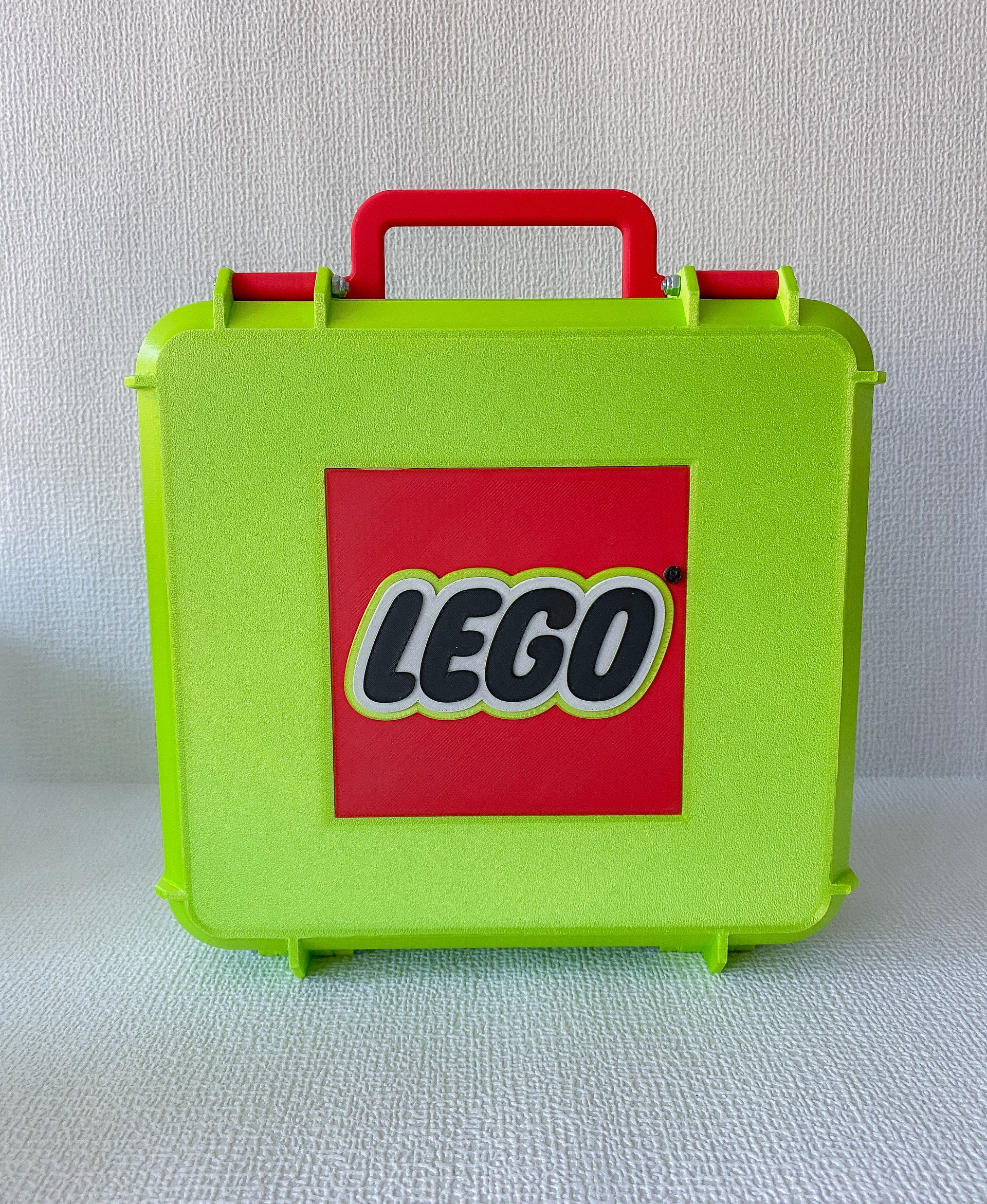 LEGO Sorting Box to Go Travel Case Organizing Dividers Green Travel Case