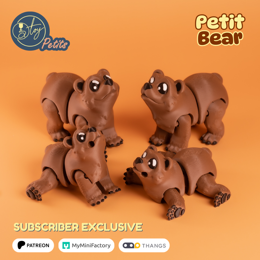 Petit Bear 3D 3MF Model — view 2