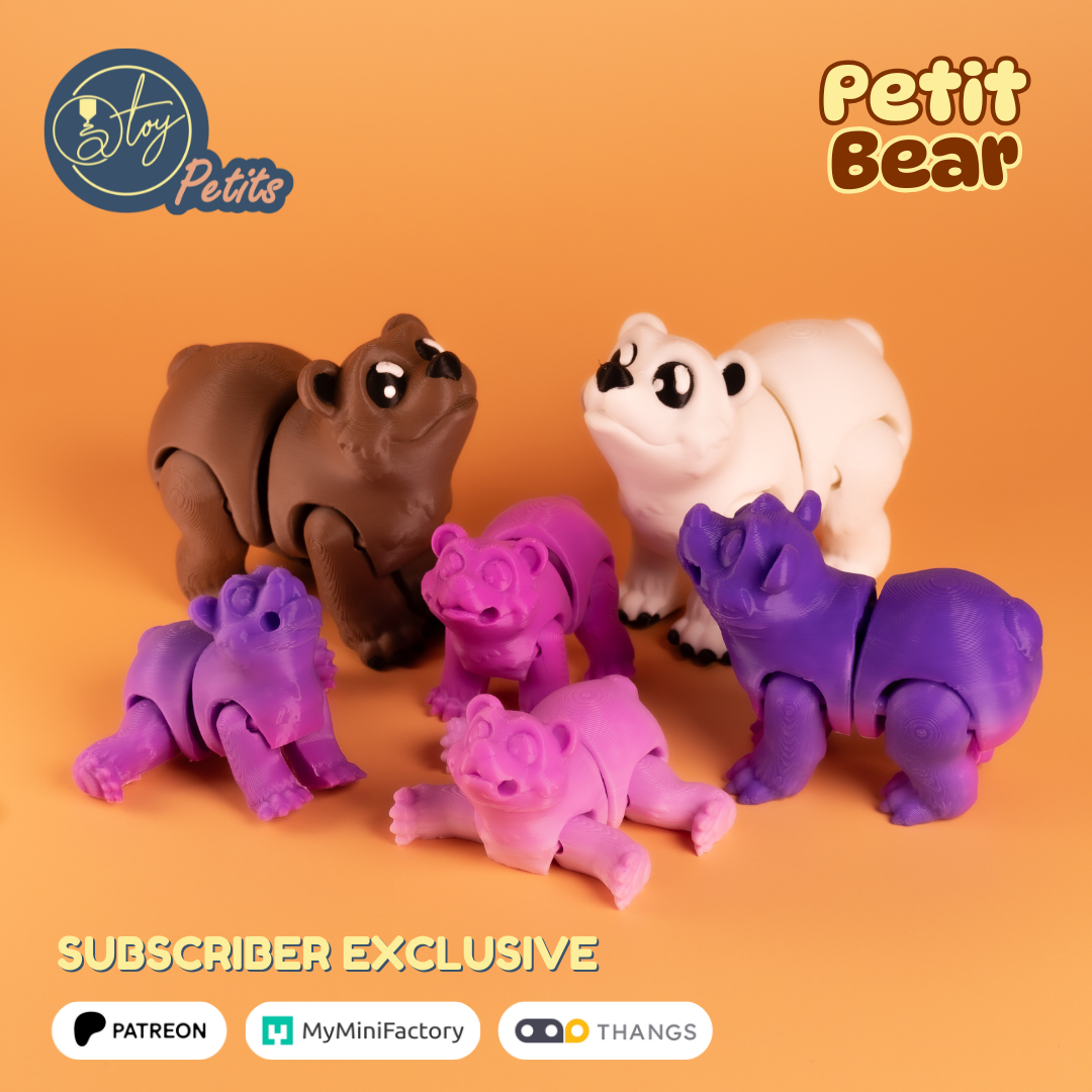 Petit Bear 3D 3MF Model — view 4