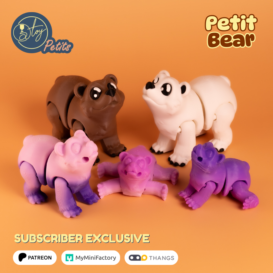 Petit Bear 3D 3MF Model