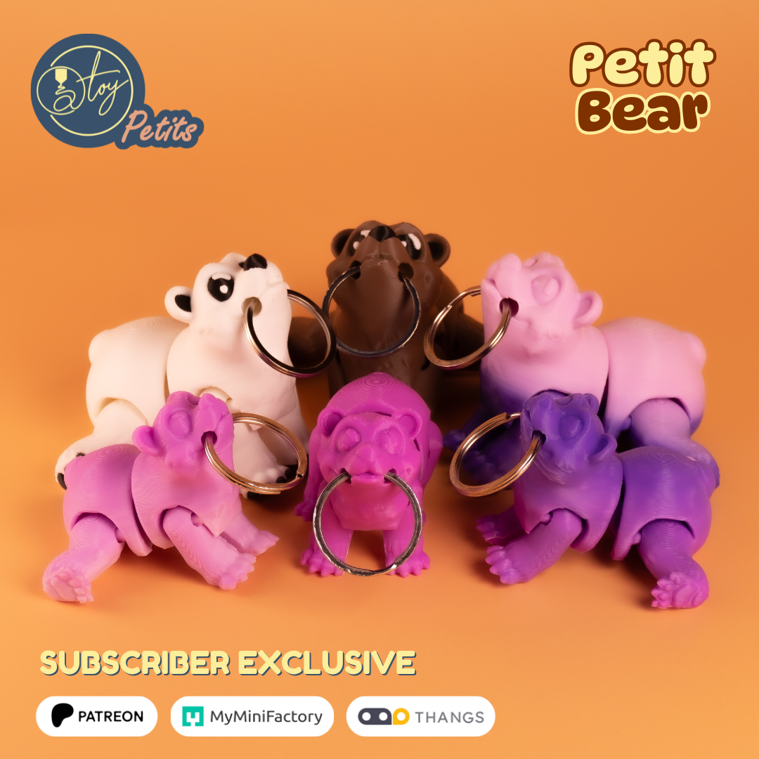 Petit Bear 3D 3MF Model — view 6
