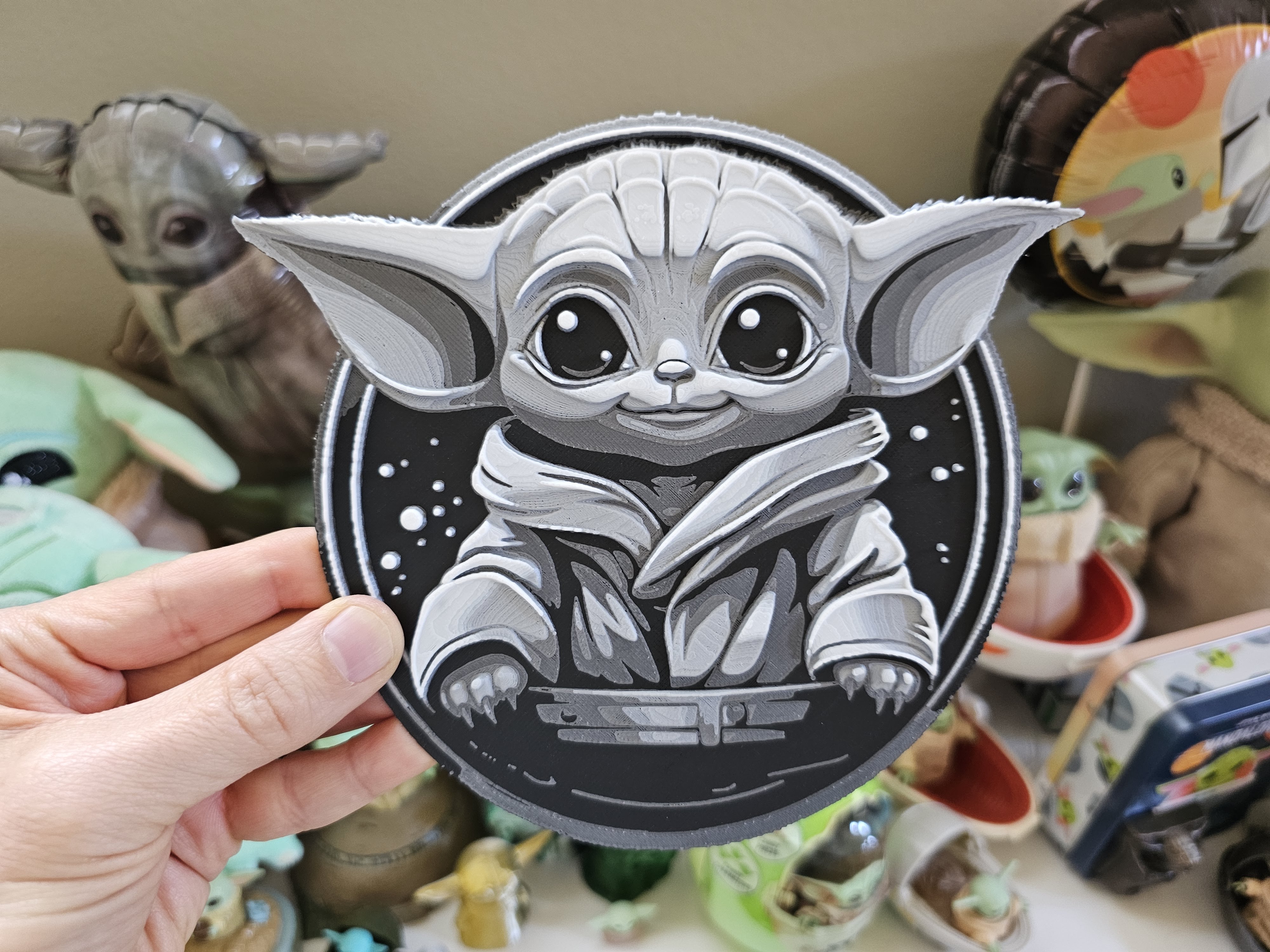 Grogu baby yoda statue 3D model 3D printable