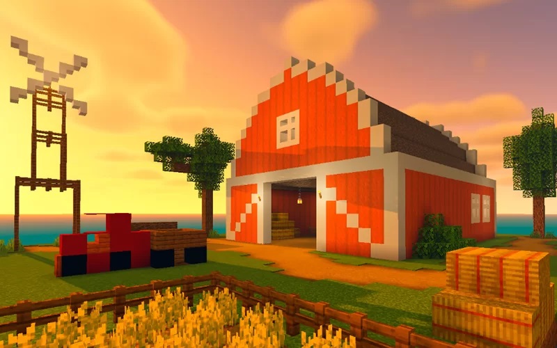 minecraft barn farm