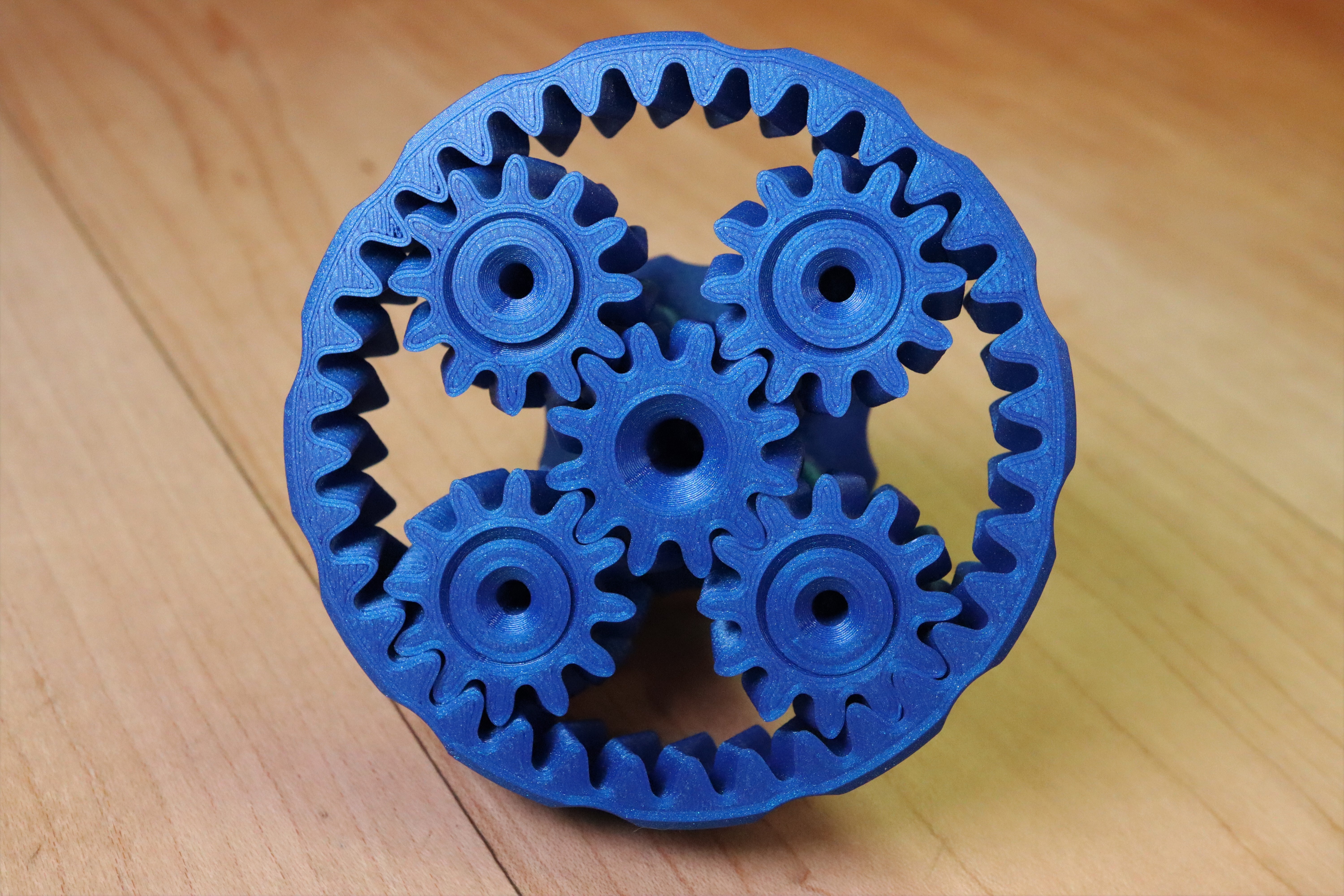 Planetary Gear Print-in-Place Demo - 3D model by 3dprintingworld