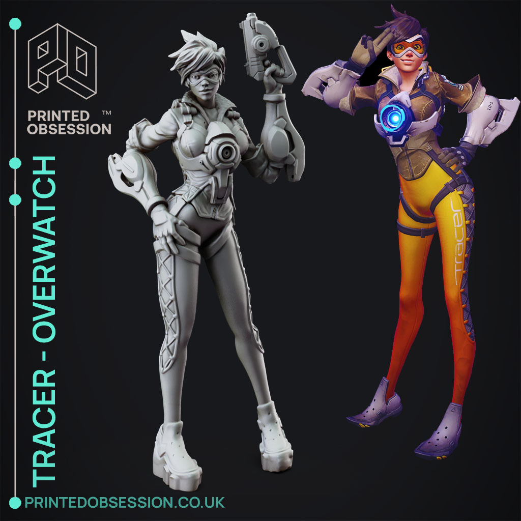 Tracer - Overwatch - Standing - Fanart - 3D model by printedobsession on  Thangs