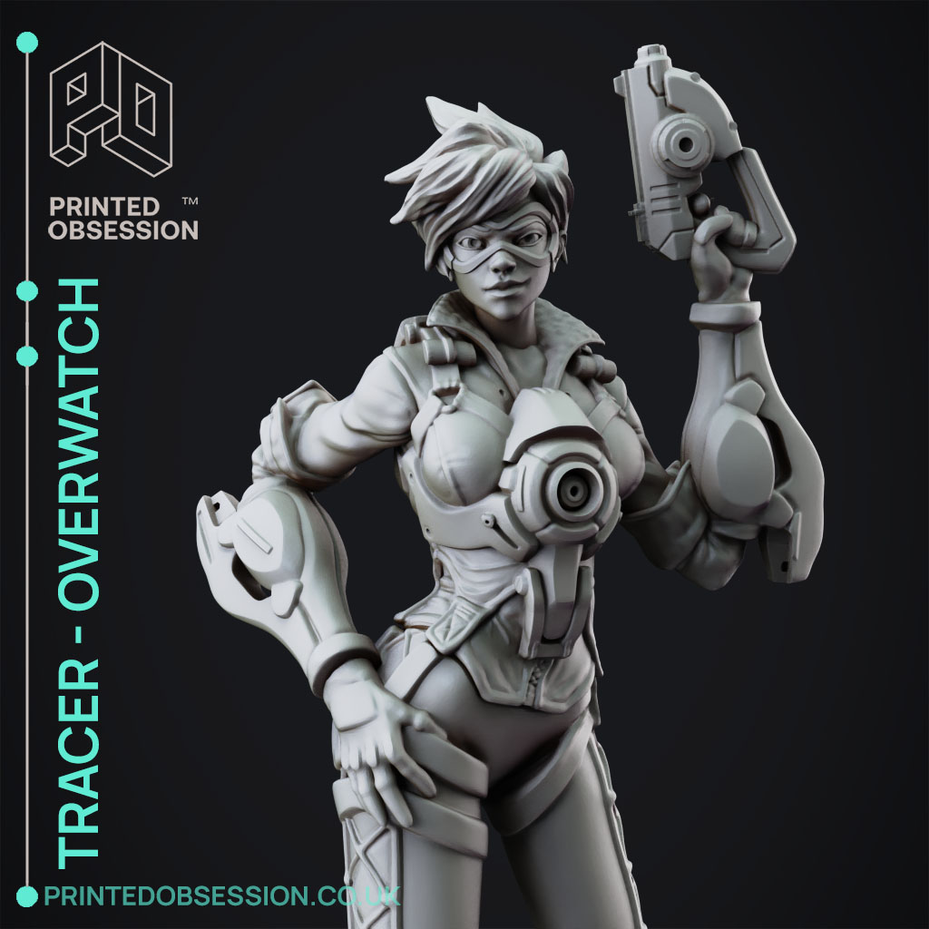 Tracer - Overwatch - Fanart Model - 3D model by printedobsession on Thangs
