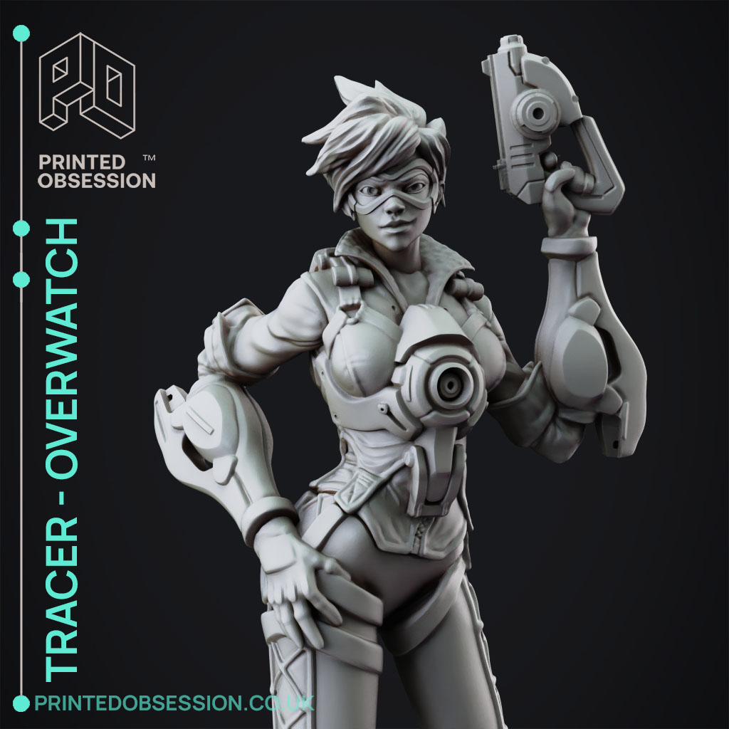 Tracer - Overwatch - Fanart Model - 3D model by printedobsession