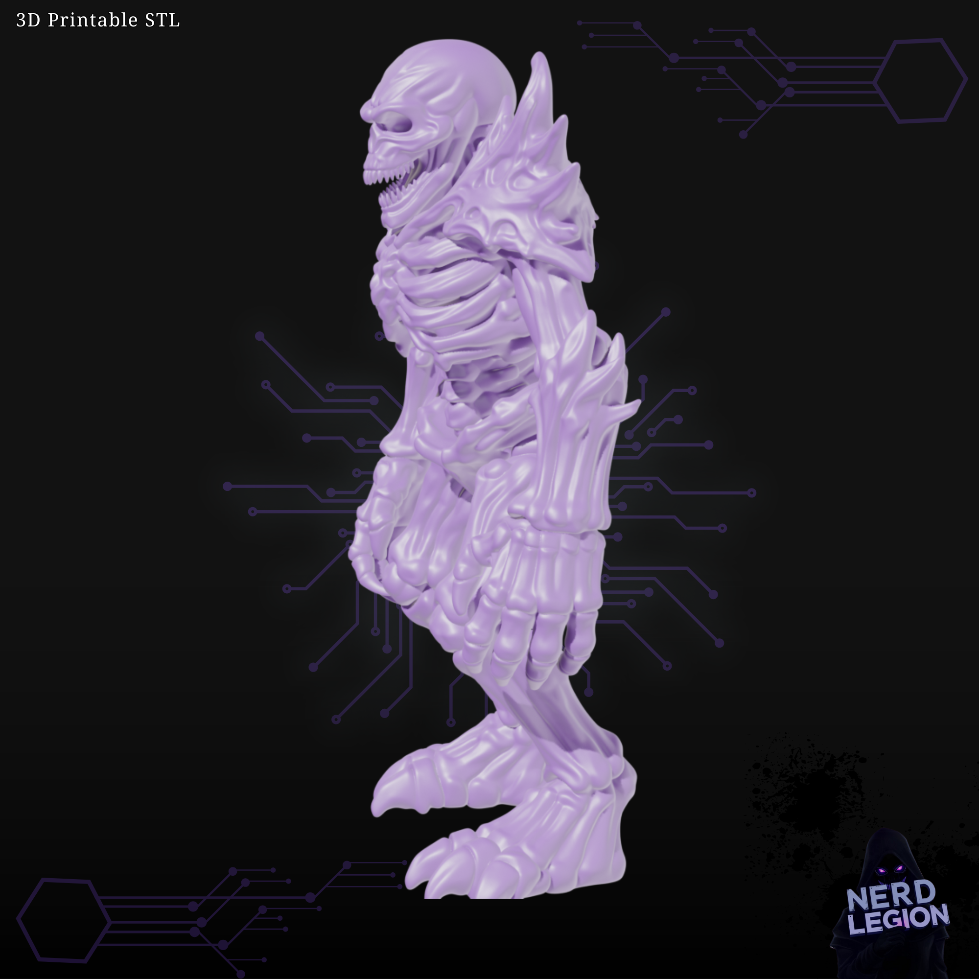 Bone Golem - Dungeons and Dragons 3D Model STL Model