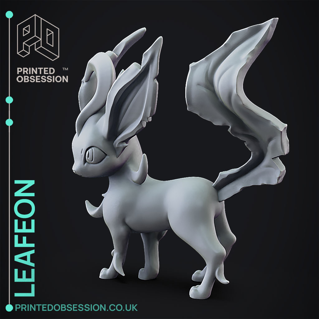 Leafeon beeldje 3D geprint -  Portugal