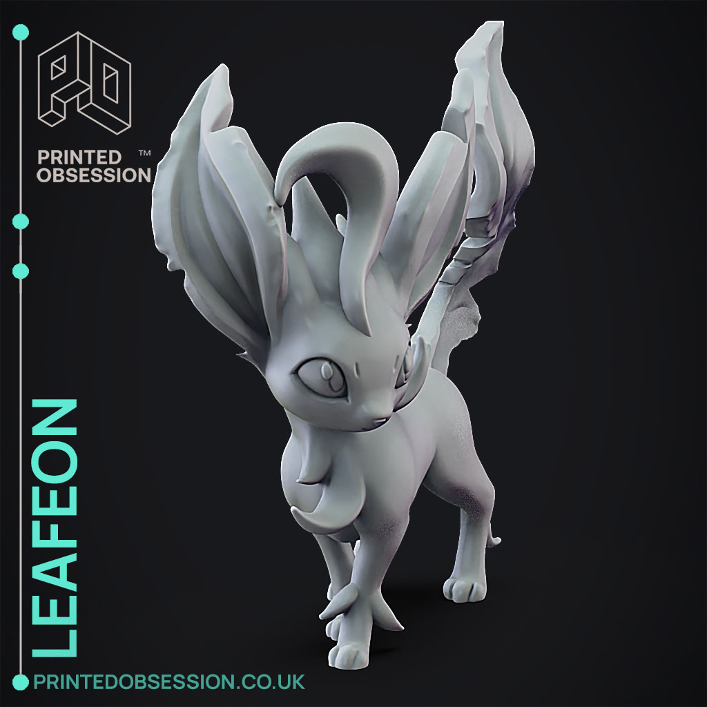 Leafeon beeldje 3D geprint -  Portugal