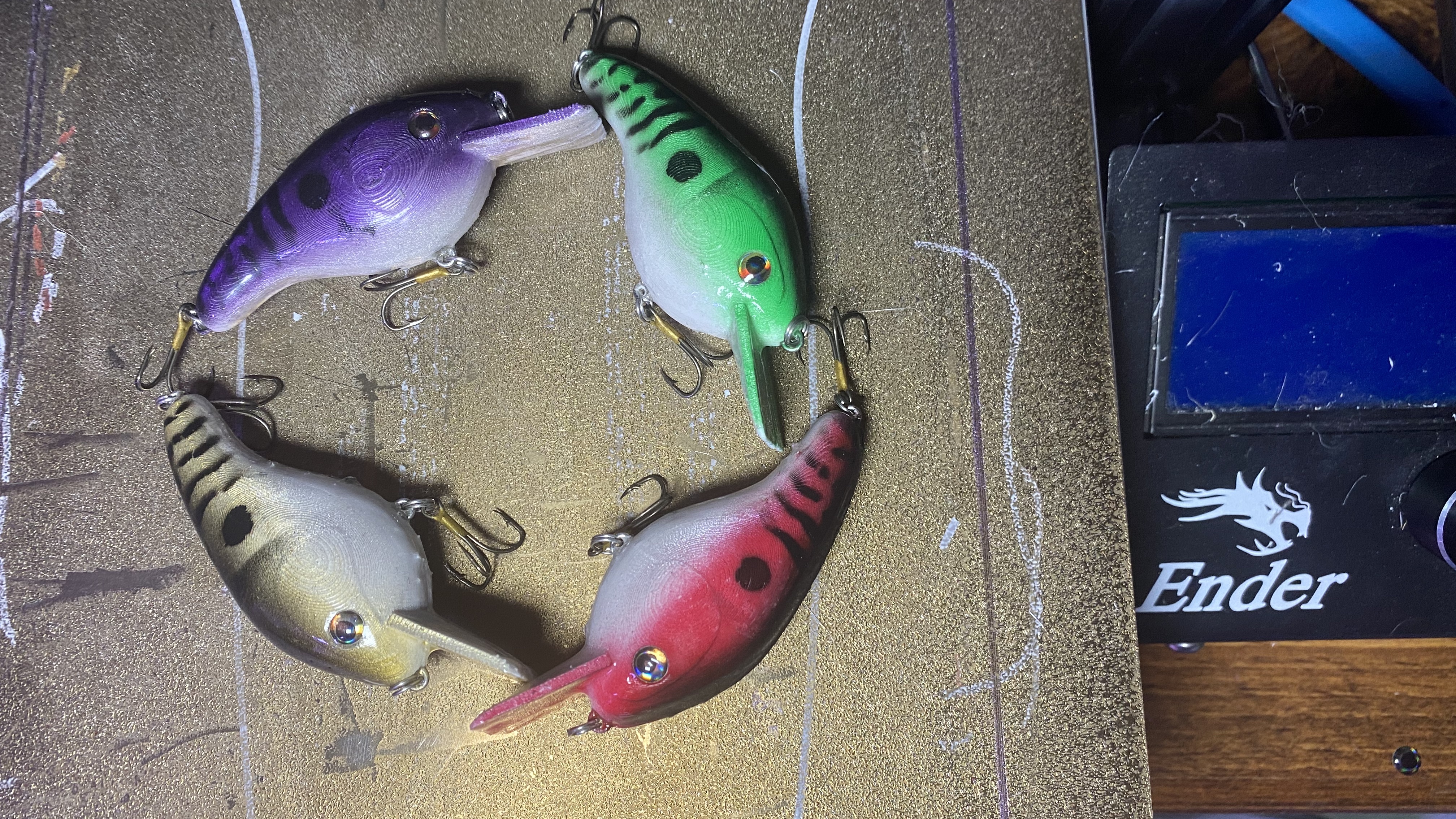 Squarbill Crankbait Fishing Lure - 3D model by Hand Crafted