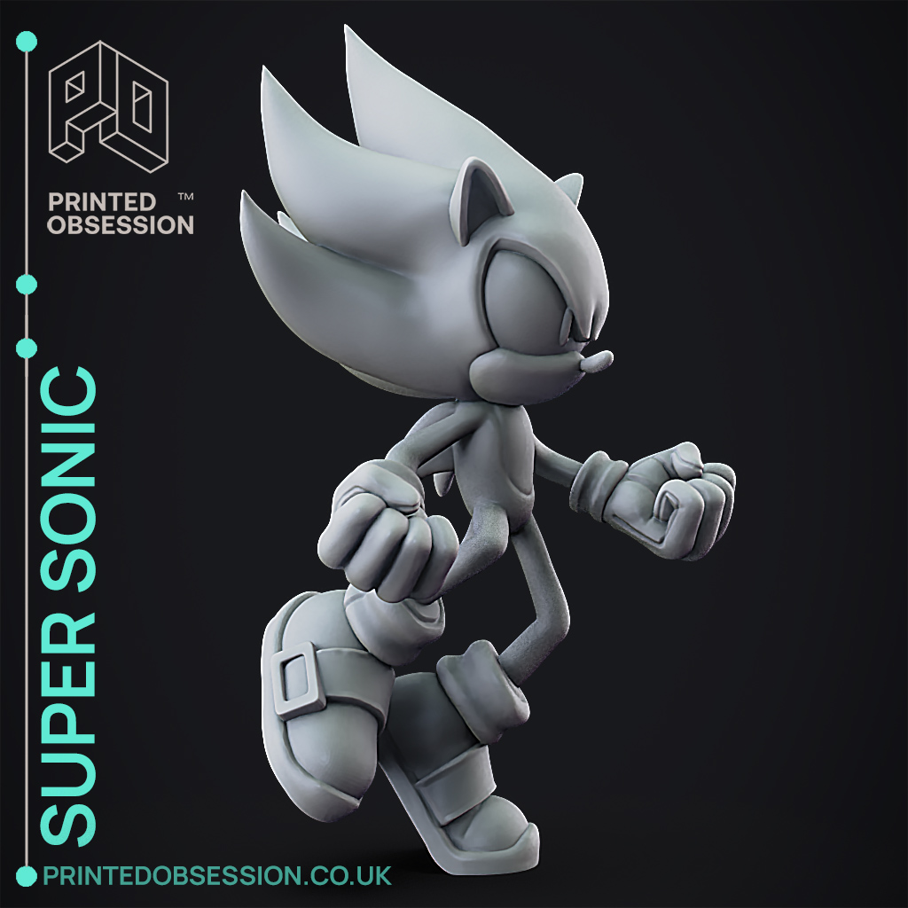 STL file SUPER SONIC 🎲・3D printer model to download・Cults