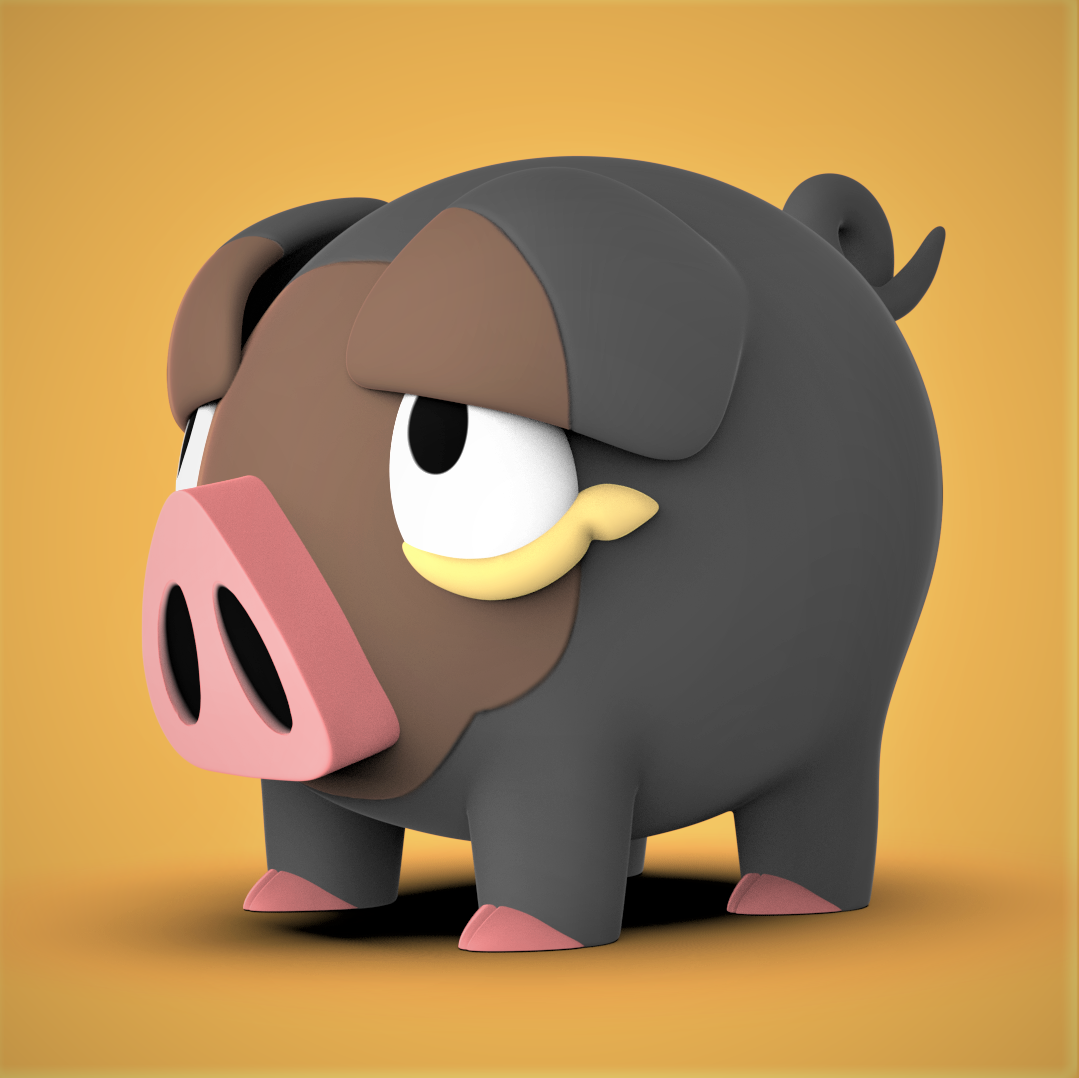 Lechonk Pokemon Piggy Bank 3d Model Thangs