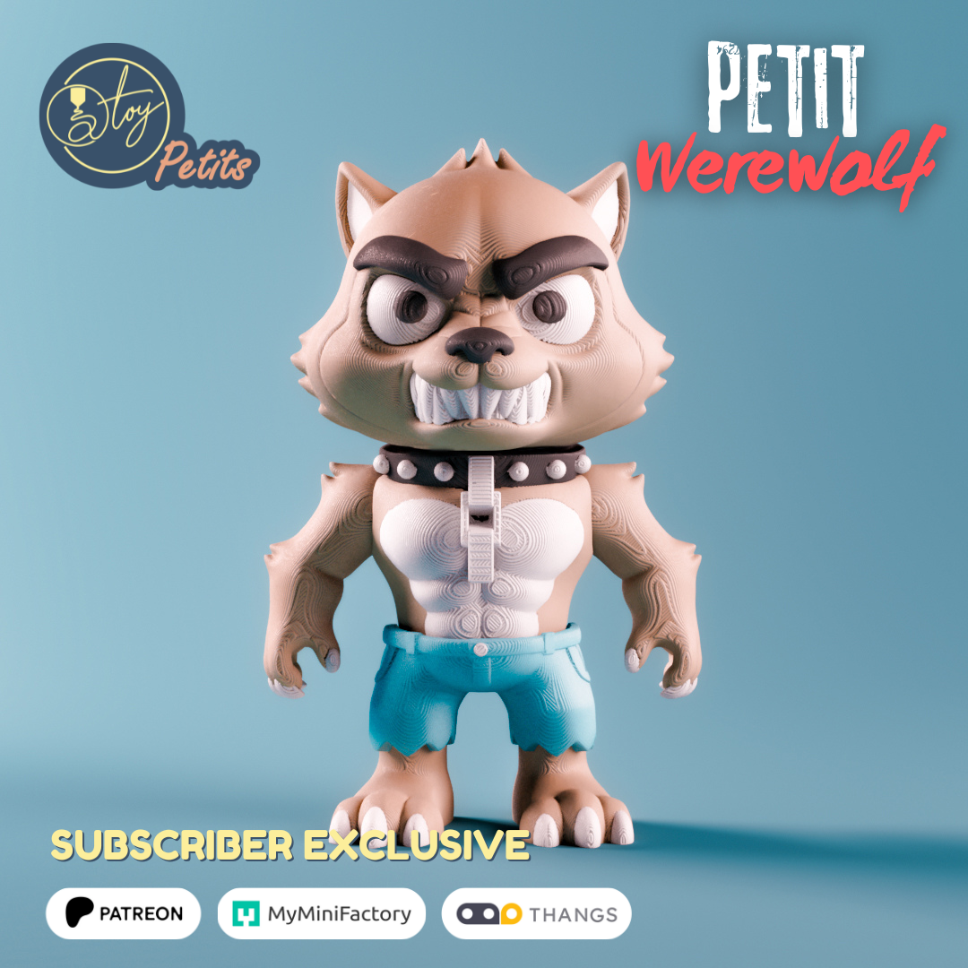 Petit Werewolf 3D 3MF Model — view 2