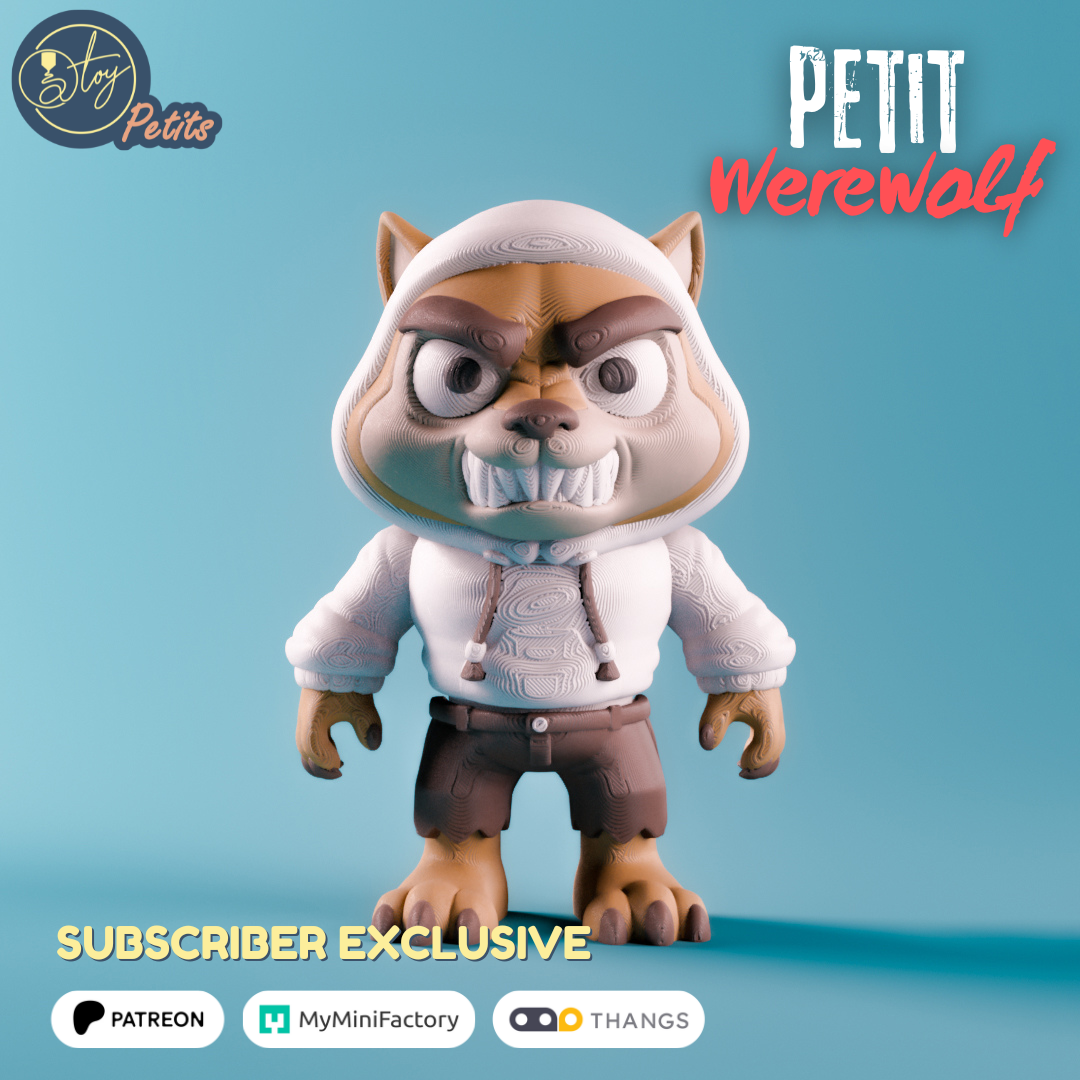 Petit Werewolf 3D 3MF Model — view 3