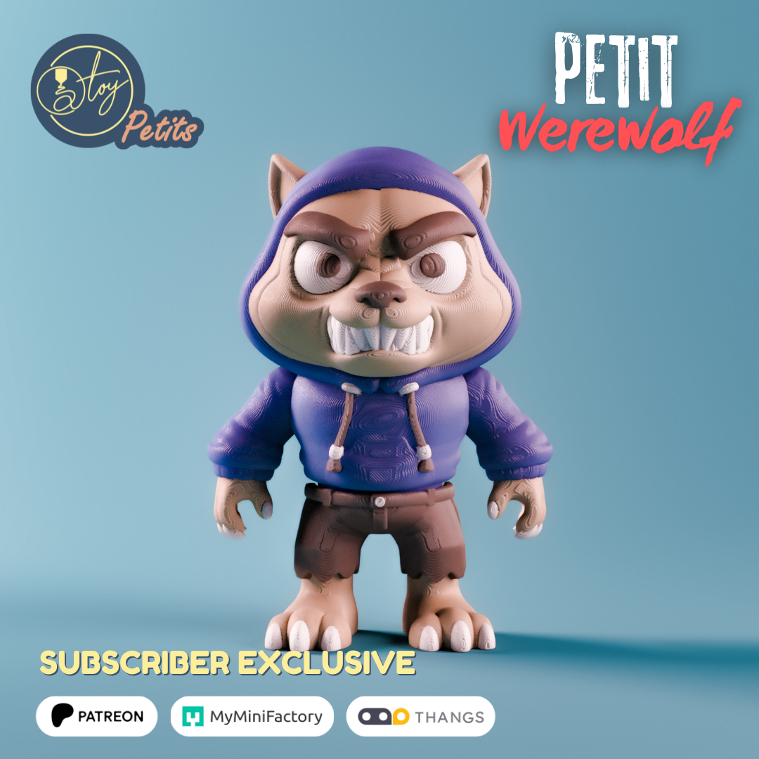 Petit Werewolf 3D 3MF Model — view 4