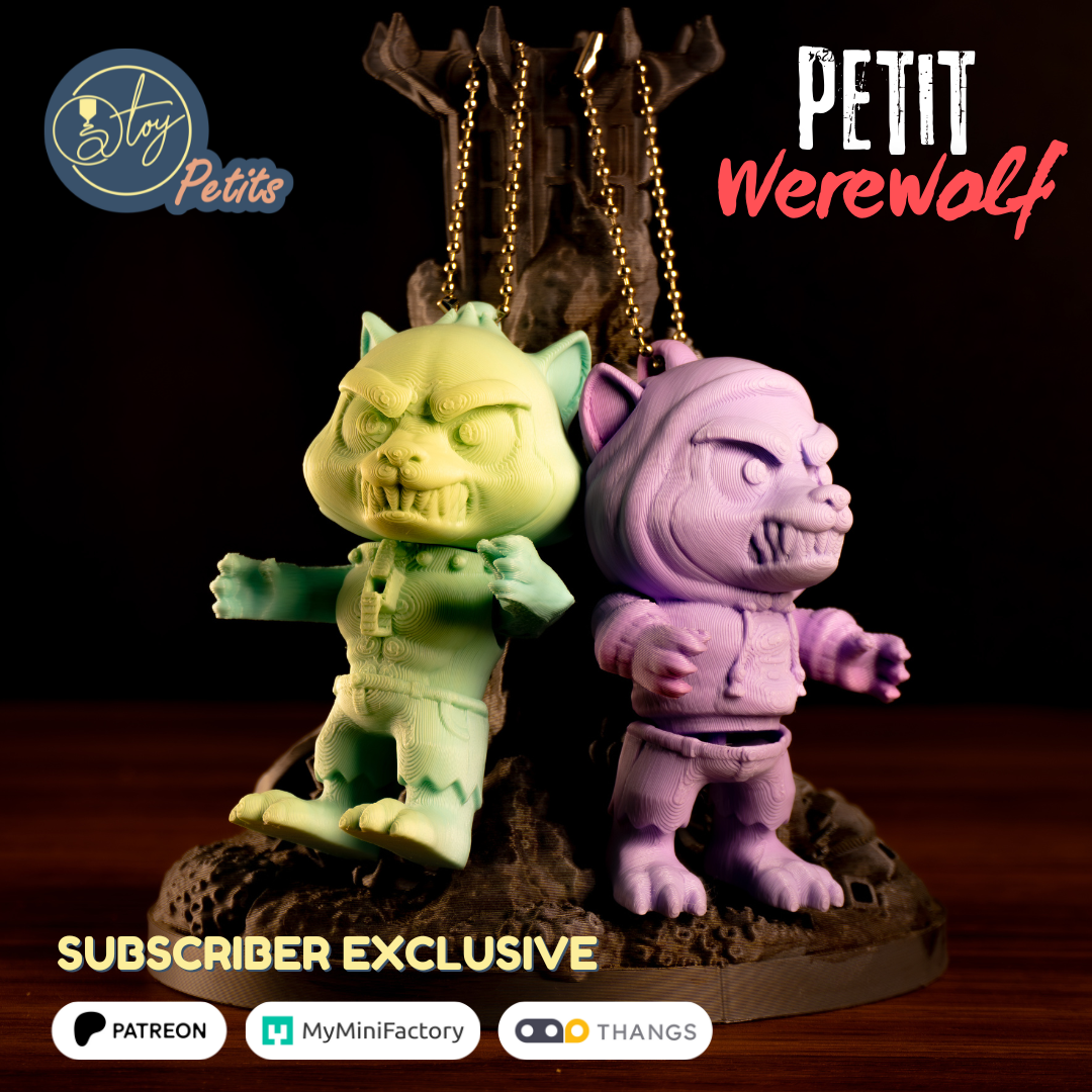 Petit Werewolf 3D 3MF Model — view 5