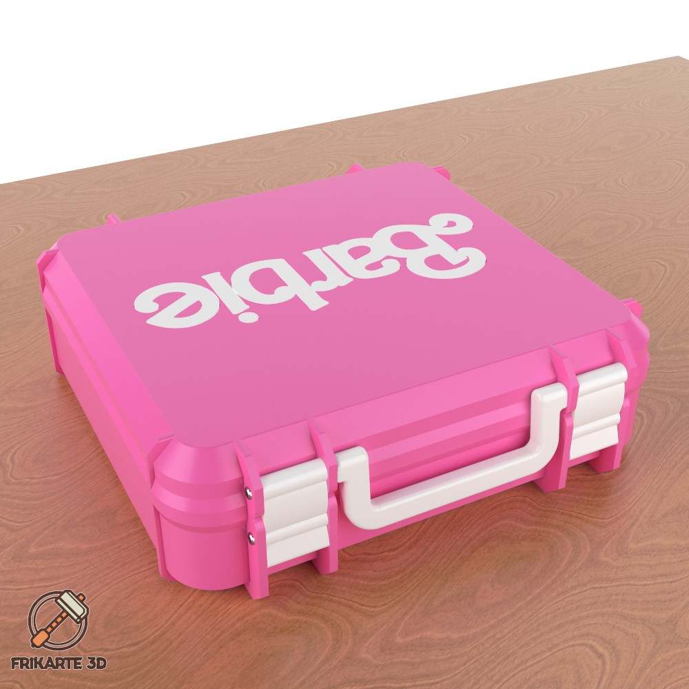 Barbie Box Rotated Logo Multicolor - 3D model by frikarte3D on Thangs