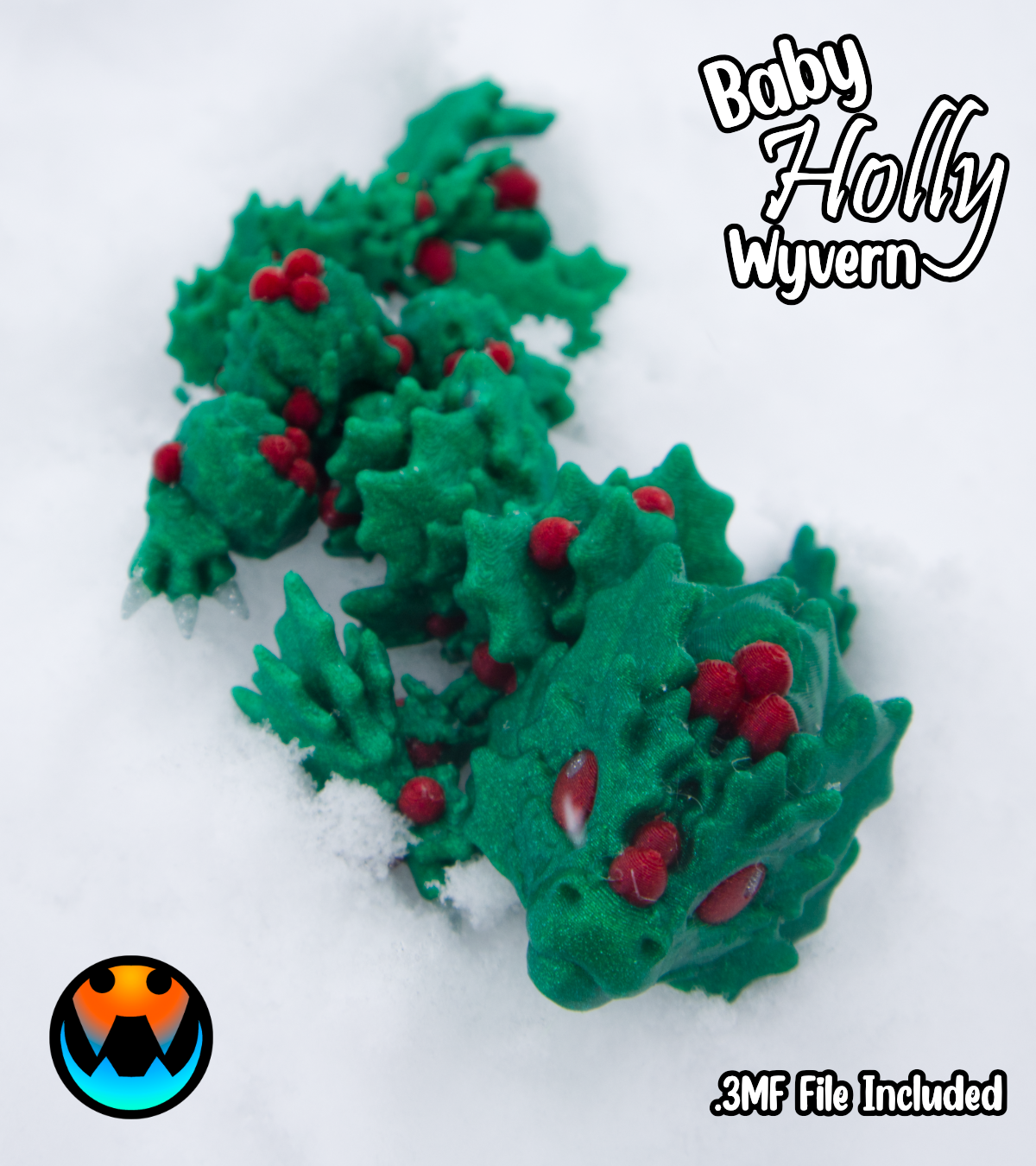 Baby Holly Wyvern, 3D printed in Wentzville MO
